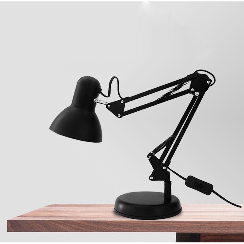 โคมไฟหนีบโต๊ะ โคมไฟเขียนแบบ ใช้กับขั้ว หลอด E27 วัสดุแข็งแรง มีสวิตช์เปิดปิด - รูปที่ 2