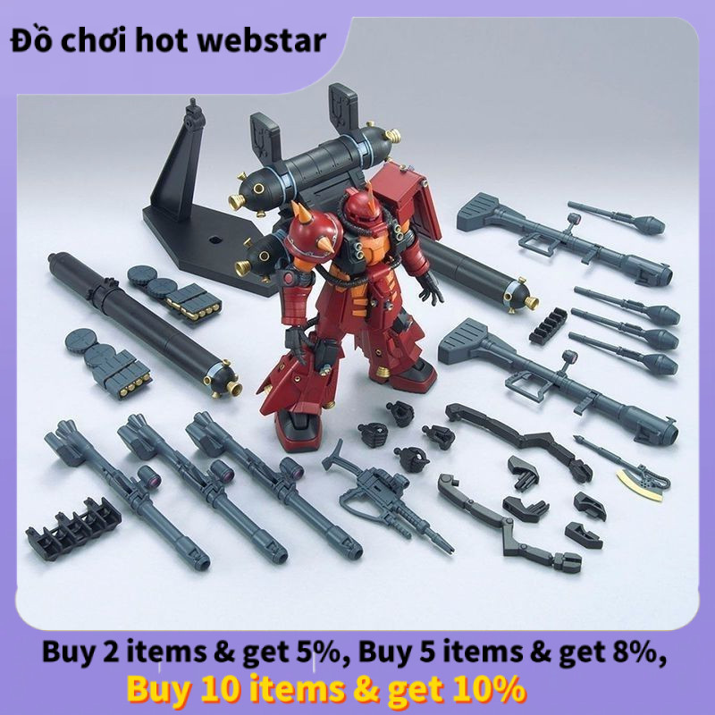 Hg High Mobility Type Psycho Zaku Gundam-Zaku-2 MS-06R Assembly Model