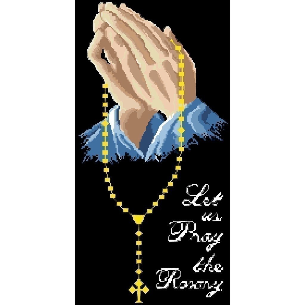 YOYO Art 5D เพชรศาสนา pray เย็บปักถักร้อย DIY ภาพวาดเพชร cross stitch ตกแต่ง 77Q800 K49
