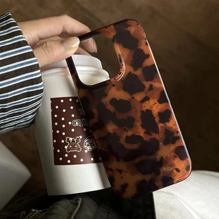 Retro Amber Texture เลเซอร์เคสโทรศัพท์สําหรับ iPhone 16 17 15 14 13 12 11 Pro Max 16E กันกระแทกปกอ่อน