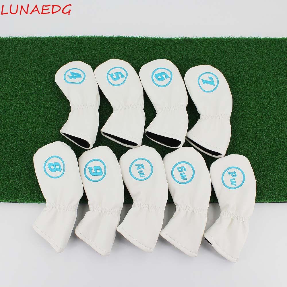 Lunaedge Golf Iron Headcover เสาเหล็กพร้อมการออกแบบจํานวนฝาครอบเหล็กกอล์ฟชุดพัตเตอร์กอล์ฟอุปกรณ์เสริ