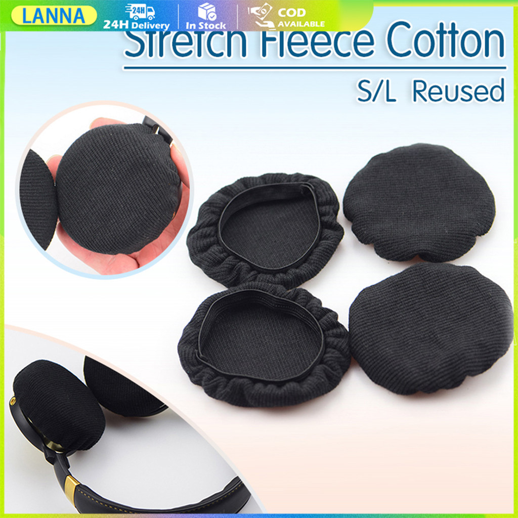 ร้านอยู่ที่ไทย 2ชิ้น ผ้าคลุมหูฟังยืดหยุ่น ป้องกันฝุ่น ล้างทําความสะอาดได้ คลุมหูฟังไร้สาย