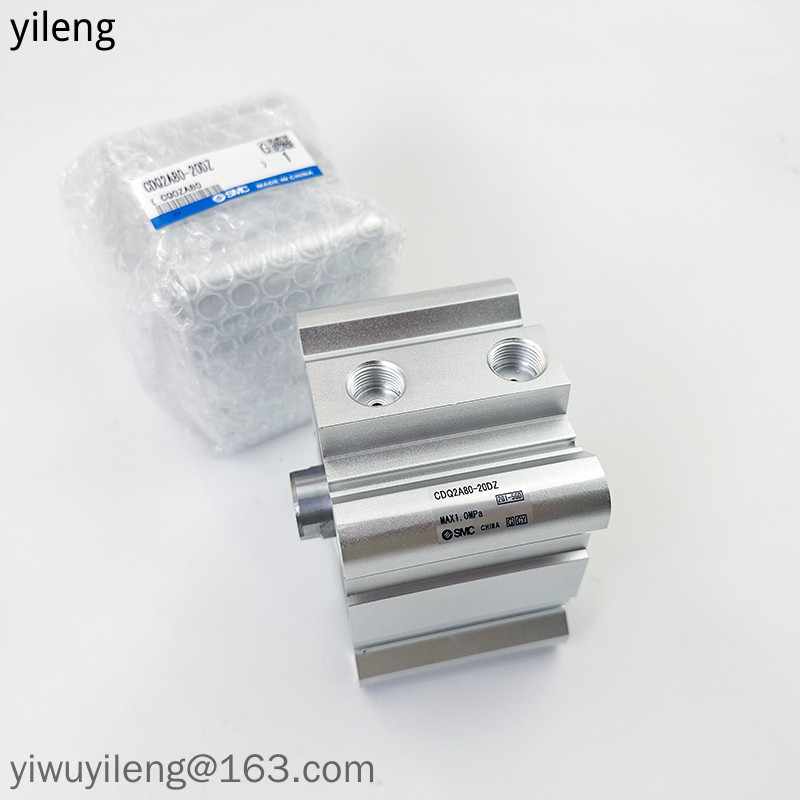 Smc สต็อกกระบอกนิวเมติกชนิดบาง CDQ2A/CDQ2B80-15/20/25/30/40/45/50/6075/85/100DMZ พร้อมใช้งาน