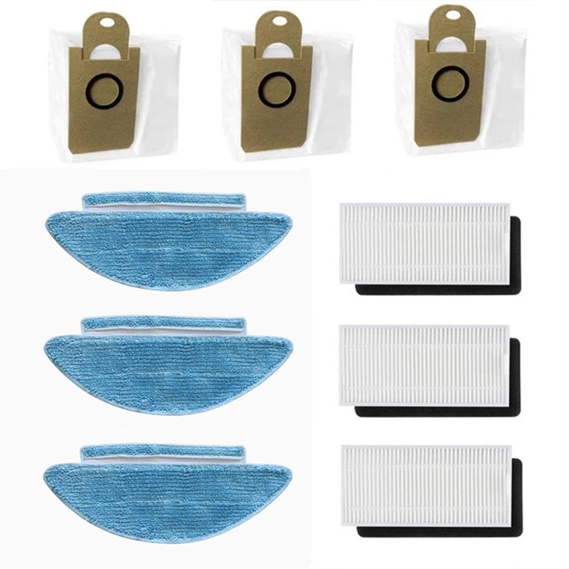 Hepa Filter Mop ผ้าถุงเก็บฝุ่นสําหรับ PetVac 360+ / PetVac360+ เครื่องดูดฝุ่นหุ่นยนต์อุปกรณ์เสริม