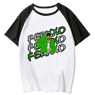 Feid Ferxxo เสื้อยืด พิมพ์ลายกราฟฟิค มังงะ ตลก สําหรับผู้หญิง