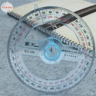 Pewany ไม้โปรแทรกเตอร์ น้ําหนักเบา ไม้บรรทัดวัดมุม 360 องศา อุปกรณ์การเรียนคณิตศาสตร์