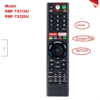 Rmf-tx310u/rmf-tx220u รีโมตควบคุมด้วยเสียง สําหรับสมาร์ททีวี Son y 4K ULTRA HDTVTV XBR-60X830F XBR-43X800G XBR-55X900F XBR-60X830F XBR-43X800G XBR-55X900F XBR-6