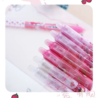 Lexuan ST ปากกาลบได้ ลายการ์ตูน สีดํา สําหรับนักเรียน