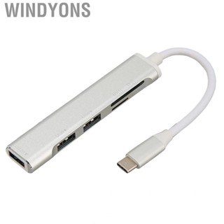 Windyons 5 In 1 USB C Hub To 3xUSB Storage Card Multiport For OS