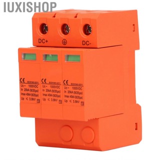 Iuxishop DC Surge Protector Overheat Protection PV Protective Device 3P 40kv 1000V