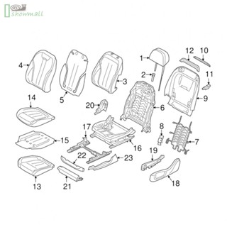 [ISHOWMAL-TH]Track Rail Cover 1 Pieces 52107317459 Black Car Accessories Dustproof Seating-New In 9-