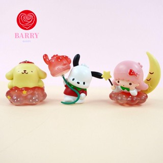 Barry ตุ๊กตาฟิกเกอร์ PVC รูปการ์ตูนสตรอเบอร์รี่ Kuromi Cinnamoroll ของเล่นสําหรับเด็ก