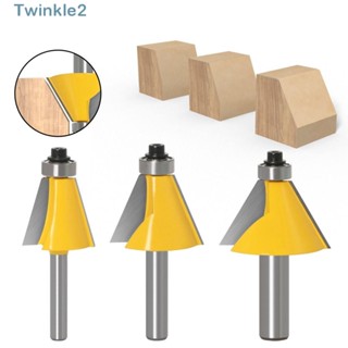 Twinkle ดอกเร้าเตอร์ ขอบเอียง 15 22.5 30 องศา ประสิทธิภาพสูง 6 มม. 6.35 มม. 8 มม. สําหรับงานไม้