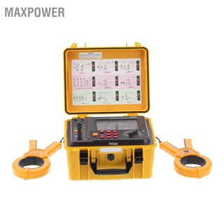 Maxpower ETCR3200C เครื่องทดสอบความต้านทานกันน้ำ Double CLAMP GROUND Resistance Meter เครื่องมือทดสอบ US Plug 100-240V