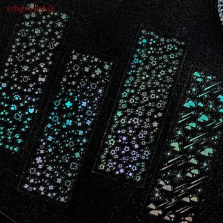 Sthb สติกเกอร์ ลายการ์ตูนจุด ดาว สีทอง ขนาดเล็ก กันน้ํา สําหรับตกแต่งอัลบั้มรูป PET DIY