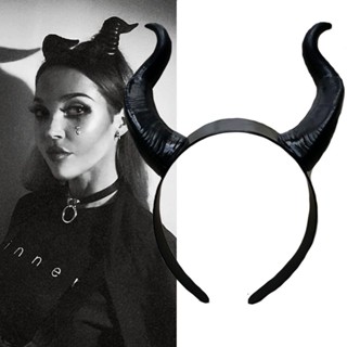 พร็อพมาสเคอเรด Maleficent Maleficent Horn Headgear อุปกรณ์เสริม สําหรับปาร์ตี้ฮาโลวีน