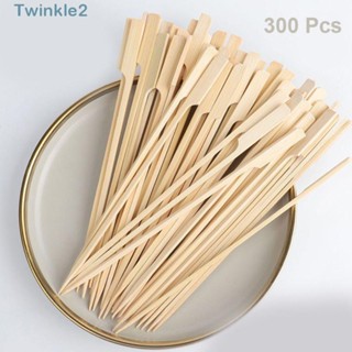 Twinkle ไม้จิ้มฟันไม้ไผ่ ขนาดเล็ก 4.7 นิ้ว แบบใช้แล้วทิ้ง 300 ชิ้น