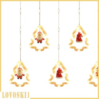 [Lovoski1] สายไฟ LED สีขาวอบอุ่น สําหรับแขวนตกแต่งเทศกาลคริสต์มาส ในบ้าน ห้องนอน
