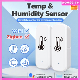 [พร้อม] Doodle Zigbee Wifi เครื่องตรวจจับอุณหภูมิและความชื้นอัจฉริยะ