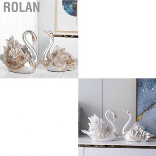 Rolan Couple Swan Ornament Living Room TV Cabinet Modern Home Decoration Wedding Gifts