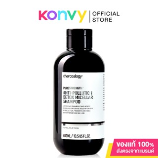 Charcoalogy Anti-Pollution Detox Micellar Shampoo 400ml.