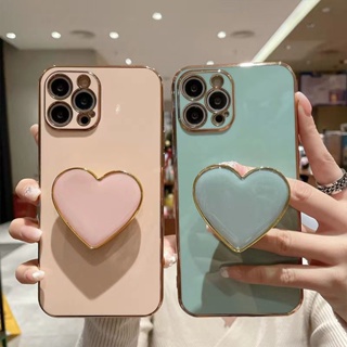 เคสโทรศัพท์มือถือ ลายหัวใจ พร้อมขาตั้ง สําหรับ OPPO A92 A31 A9 2020 A5 2020 A7 A5 A5s A12 A12e A3s