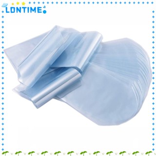 Lontime ถุงหด PVC ทรงกลม ขนาดเล็ก 4x6 นิ้ว สําหรับใส่สบู่ 100 ชิ้น