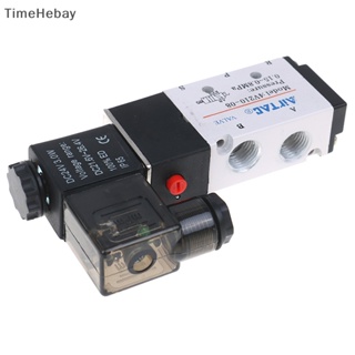 Timehebay วาล์วโซลินอยด์ 5 ทาง 2 ตําแหน่ง 1/4 นิ้ว 4V210-08 DC24V EN 1 ชิ้น