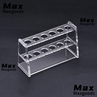 Maxg ที่วางหลอดทดลอง อะคริลิค 6 ช่อง 228 มม. X 70 มม. X 120 มม. 16 มม.