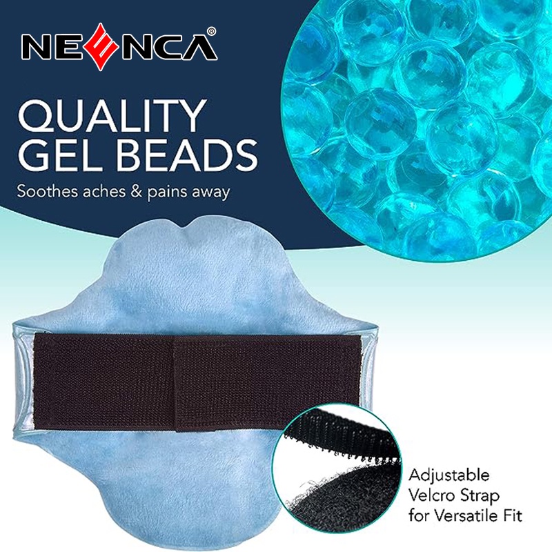 Neenca ถุงน้ําแข็งเจล บรรเทาอาการปวดเข่า ข้อต่อ ข้อศอก และเข่า ใช้ซ้ําได้ ขนาดใหญ่ สําหรับบําบัดอาการปวดเข่า - รูปที่ 3