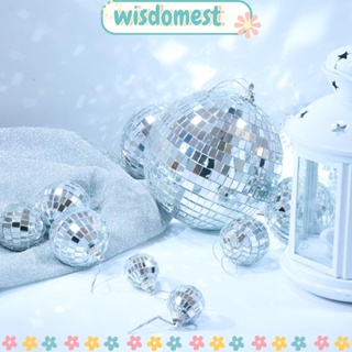 Wisdomest ลูกบอลแก้วสะท้อนแสง DIY สําหรับตกแต่งบ้าน เวที คริสต์มาส