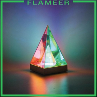 [Flameer] โคมไฟตั้งโต๊ะ รูปพีระมิด 3D สําหรับตกแต่งห้องนอนเด็ก