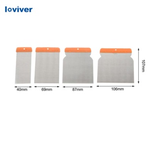 [Loviver] ที่ขูดปูนปลาสเตอร์ ซีเมนต์ ด้ามจับสบาย 4 ชิ้น