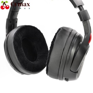 Cvmax แผ่นโฟมหูฟัง หนัง PU สีดํา แบบเปลี่ยน สําหรับ MDR V6 V7 7506 CD900ST