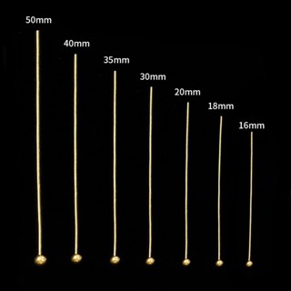 เข็มทองแดง ทรงกลม สไตล์โบราณ สําหรับทําเครื่องประดับ ต่างหู สร้อยคอ DIY