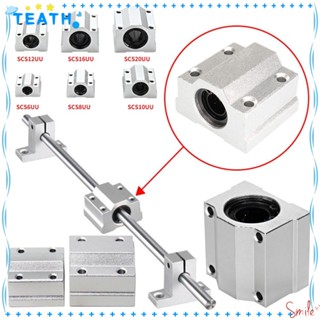 Teath บล็อกบูชชิ่งสไลด์ เพลาอลูมิเนียม CNC น้ําหนักเบา ทนทาน สําหรับเครื่องพิมพ์ SCS16UU SCS20UU SCS8UU SCS10UU SCS12UU