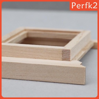 [Perfk2] หน้าต่างไม้จิ๋ว สเกล 1:12 ทนทาน สําหรับตกแต่งบ้านตุ๊กตา