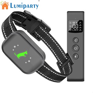 Lumiparty ปลอกคอฝึกเห่า พร้อมรีโมตเตือนระยะไกล กันน้ํา สําหรับสุนัข