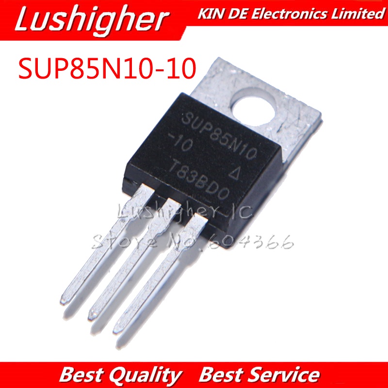 10 ชิ้น SUP85N10 ถึง 220 85N10 85A 100V TO-220 SUP85N10-10-E3