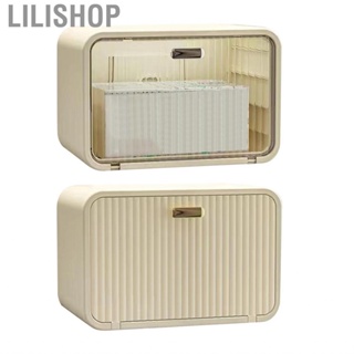 Lilishop Tissue Box Cover  Holder Space Saving Simple Installation Stylish for Bathroom