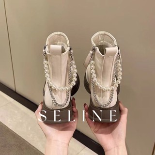 SELINE  แฟชั่นรองเท้า บูท รองเท้าบูทยาว ไซส์ใหญ่ รองเท้า boots สไตล์เกาหลี สวย Comfortable High quality B92F08B 37Z230910