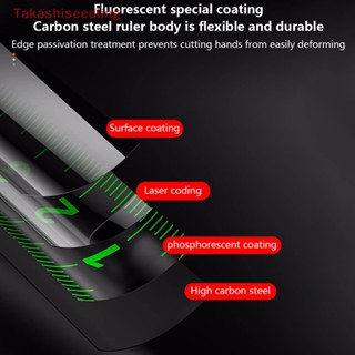 (Takashiseedling) ตลับเมตร ไม้บรรทัดเลเซอร์อิงค์เจ็ท ความแม่นยําสูง แบบล็อคในตัว
