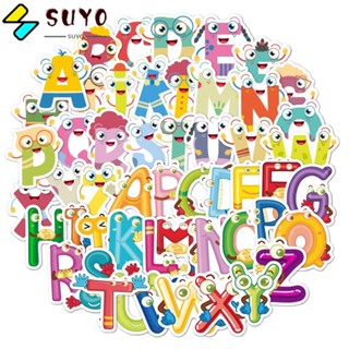 Suyo สติกเกอร์ PVC ลายตัวอักษรสัตว์น่ารัก กันน้ํา สําหรับติดตกแต่งขวดน้ํา แล็ปท็อป เด็กวัยรุ่น เด็กผู้หญิง