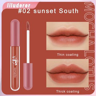 Lameila Silk Soft Glass Lip Glaze Moisturizing Lip Gloss ย้อม Lip Liquid Moisturizing ลิปสติกนักเรียนหญิง 1041 HO