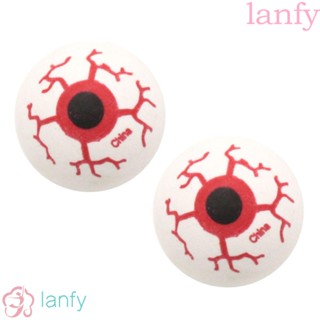 Lanfy ลูกตาปลอม ทรงกลม ขนาดเล็ก สีแดง น่ากลัว ของเล่นสําหรับเด็ก ปาร์ตี้ฮาโลวีน