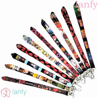 Lanfy สายคล้องโทรศัพท์มือถือ รูปการ์ตูนนารูโตะ เมฆ สีแดง อุปกรณ์เสริม