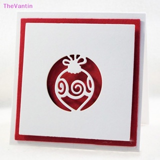 Thevantin แผ่นแม่แบบ ตัดลายคริสต์มาส สําหรับตกแต่งสมุด กระดาษ งานฝีมือ 6 ชิ้น