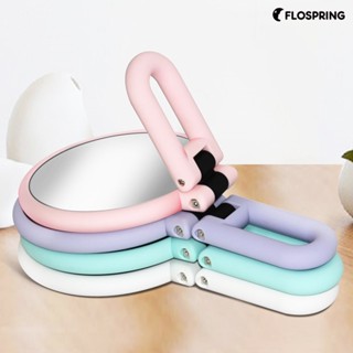 Flospring กระจกแต่งหน้า แบบสองด้าน หมุนได้ 5/10X