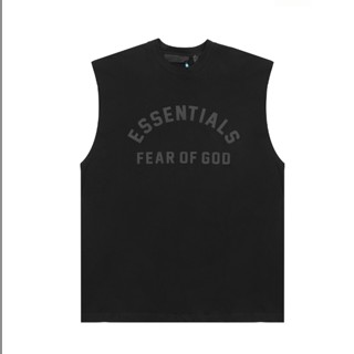 ✨  มีสินค้า ✨  เสื้อกล้ามลําลอง คอกลม แขนกุด พิมพ์ลายโลโก้ High Street ESSENTIALS FEAR OF GOD แฟชั่นใหม่ สําหรับผู้ชาย และผู้หญิง