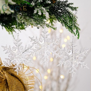 ⭐NEW ⭐Christmas Decor Icicle Elk Snowflake Pendant 46pcs for Christmas Tree Decoration